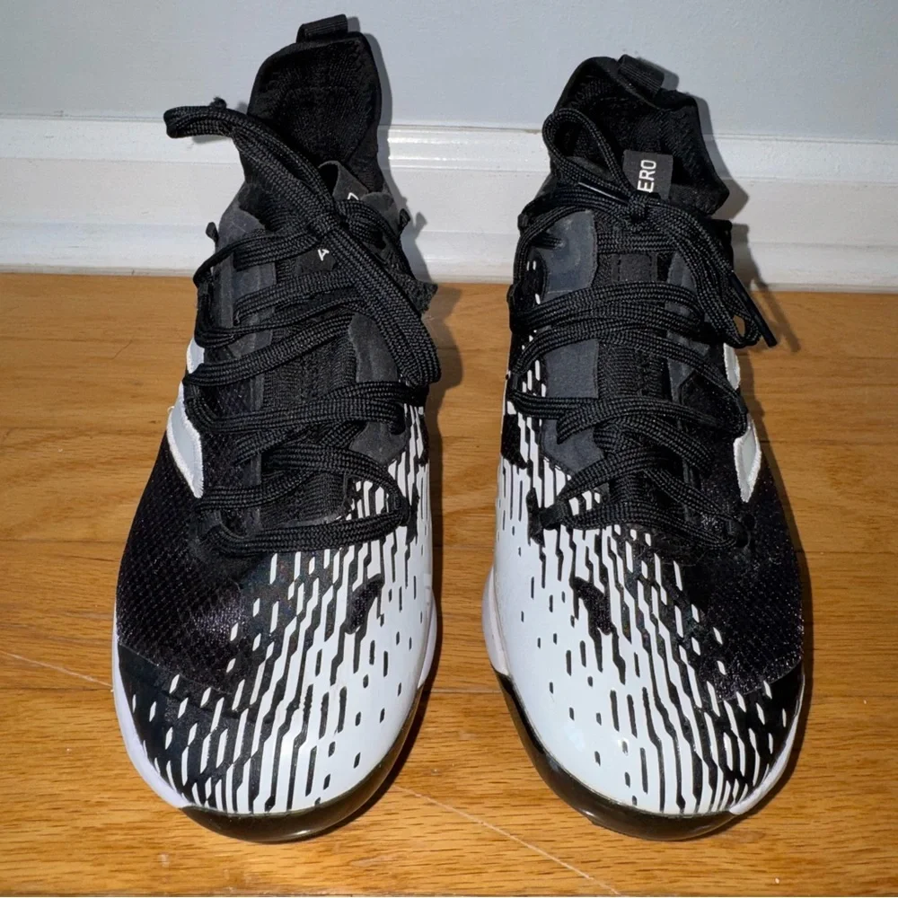 Adidas Adizero Afterburner Black Baseball Cleats Shoes Size 5
